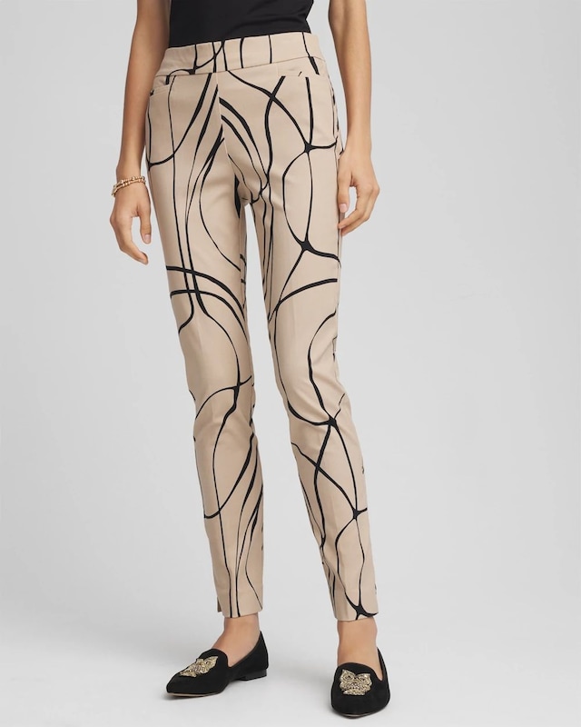 Brigitte Golden Leaf Slim Ankle Pants